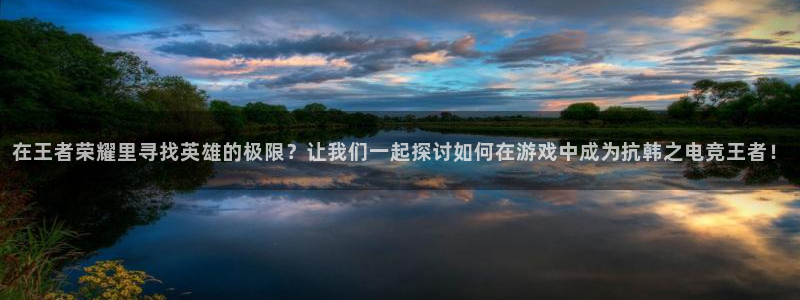 乐鱼电竞app下载：在王者荣耀里寻找英雄的极限？让我们一起探讨如何在游戏中成为抗韩之电竞王者！